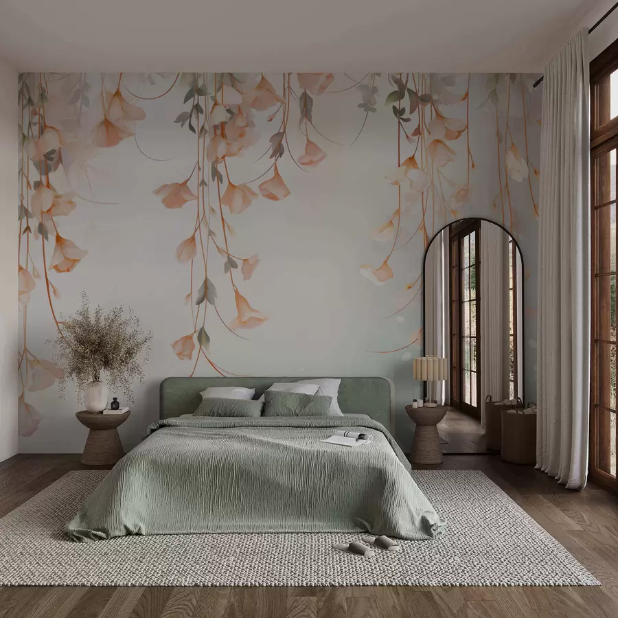 Wall Mural Photo Wallpaper Hanging Floral Branches w05344