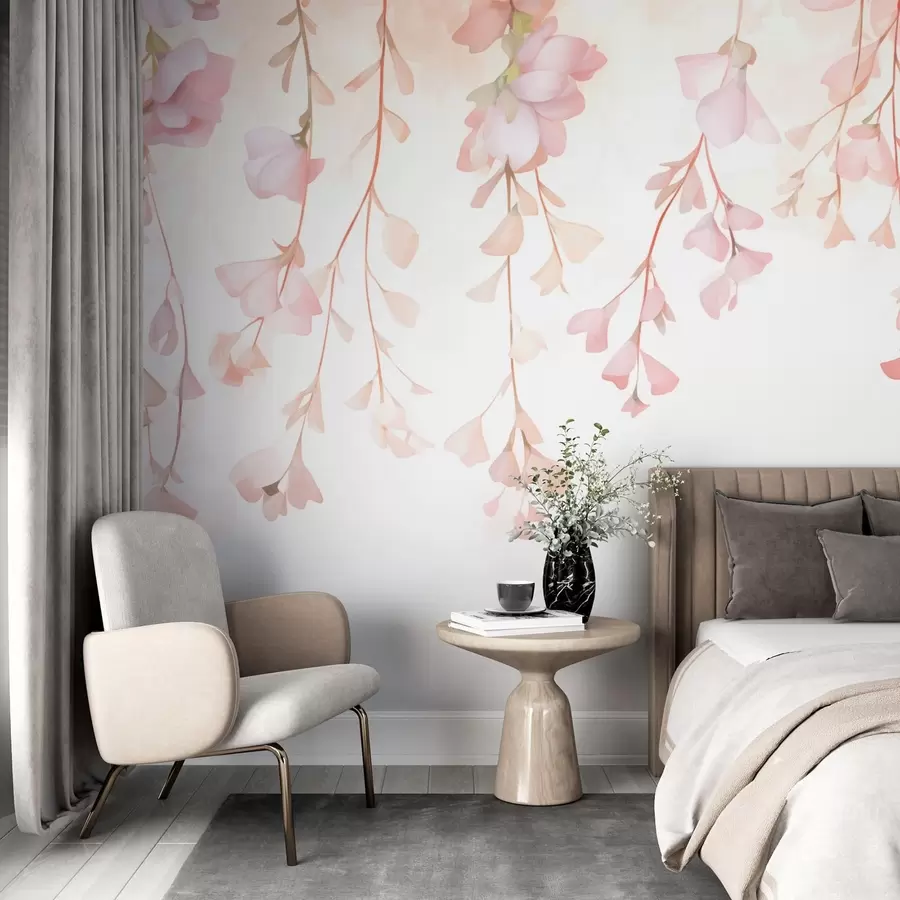 Wall Mural Photo Wallpaper Delicate Hanging Flowers w05345