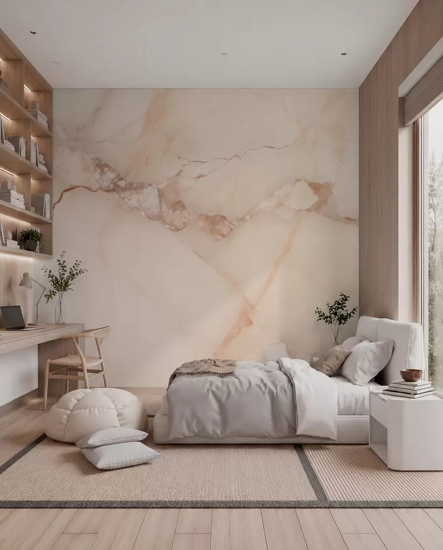 Wall Mural Photo Wallpaper Marble Effect w05348