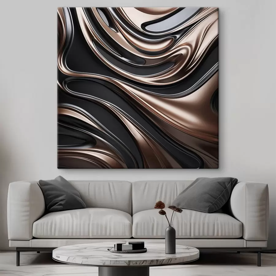 murales Arte abstracto con motivos en espiral s48400
