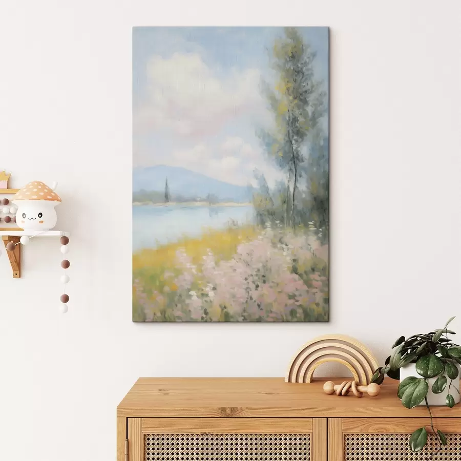wall murals Landscape imitation of blured painting s48420