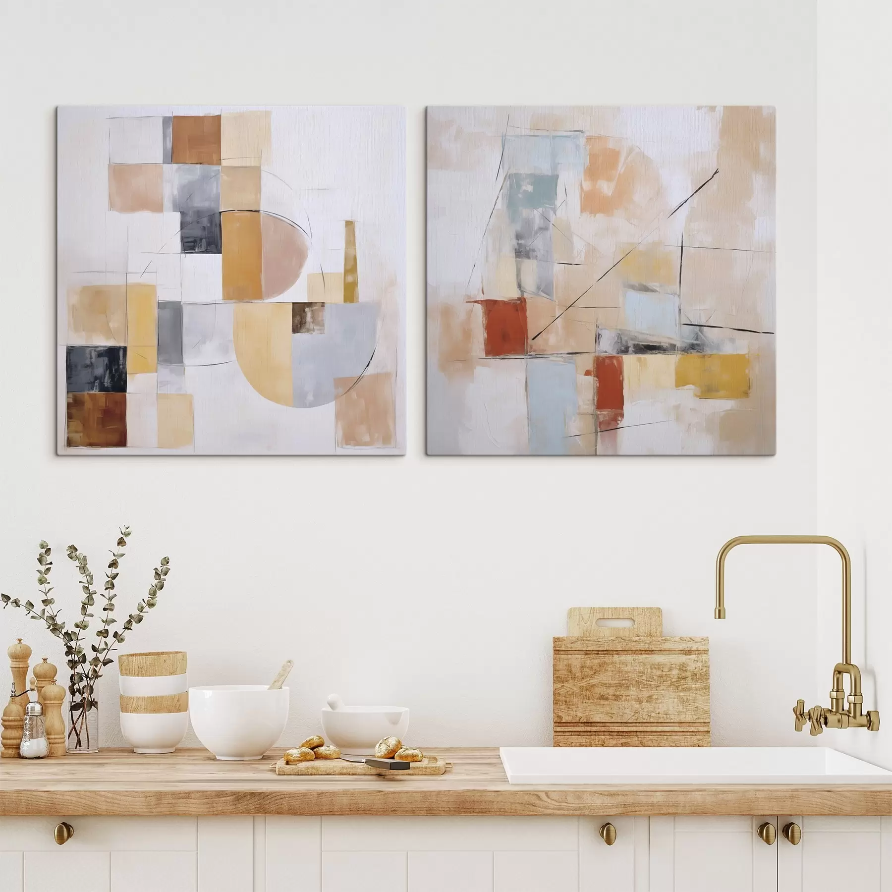 murales Imitación abstracta de una pintura desgastada m30213