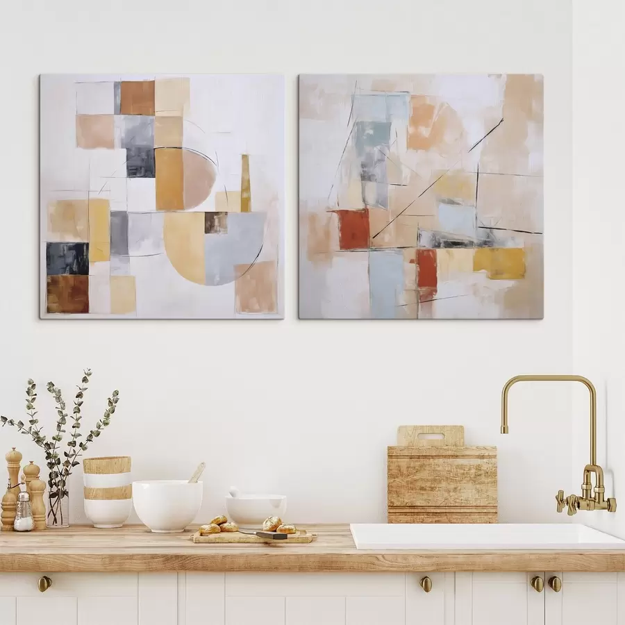 wall murals Abstract imitation of worn painting m30213