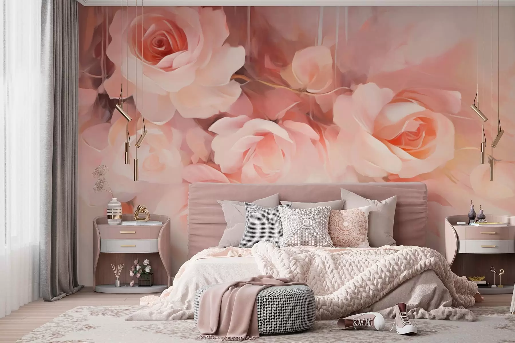 Wall Mural Photo Wallpaper Roses w05334
