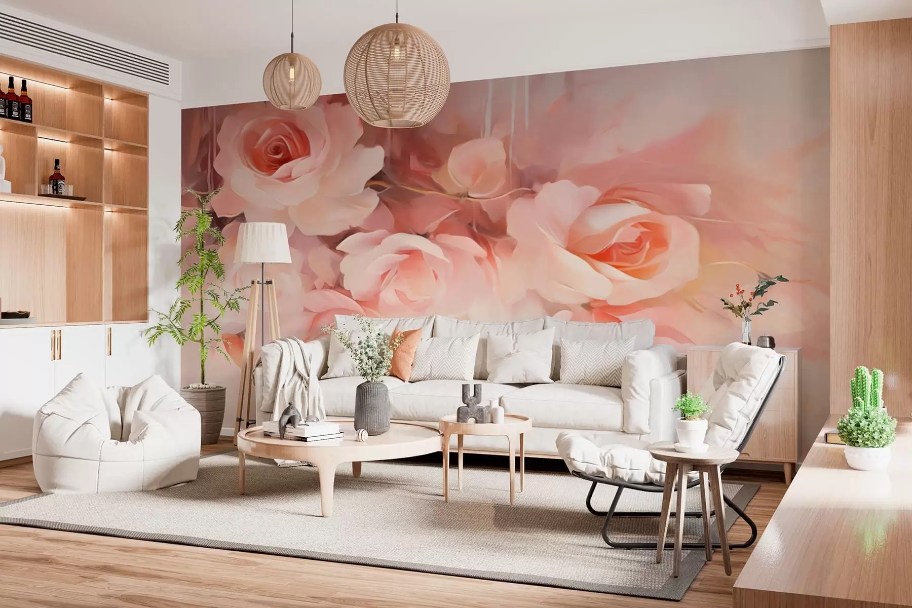 murais de parede Rosas w05334