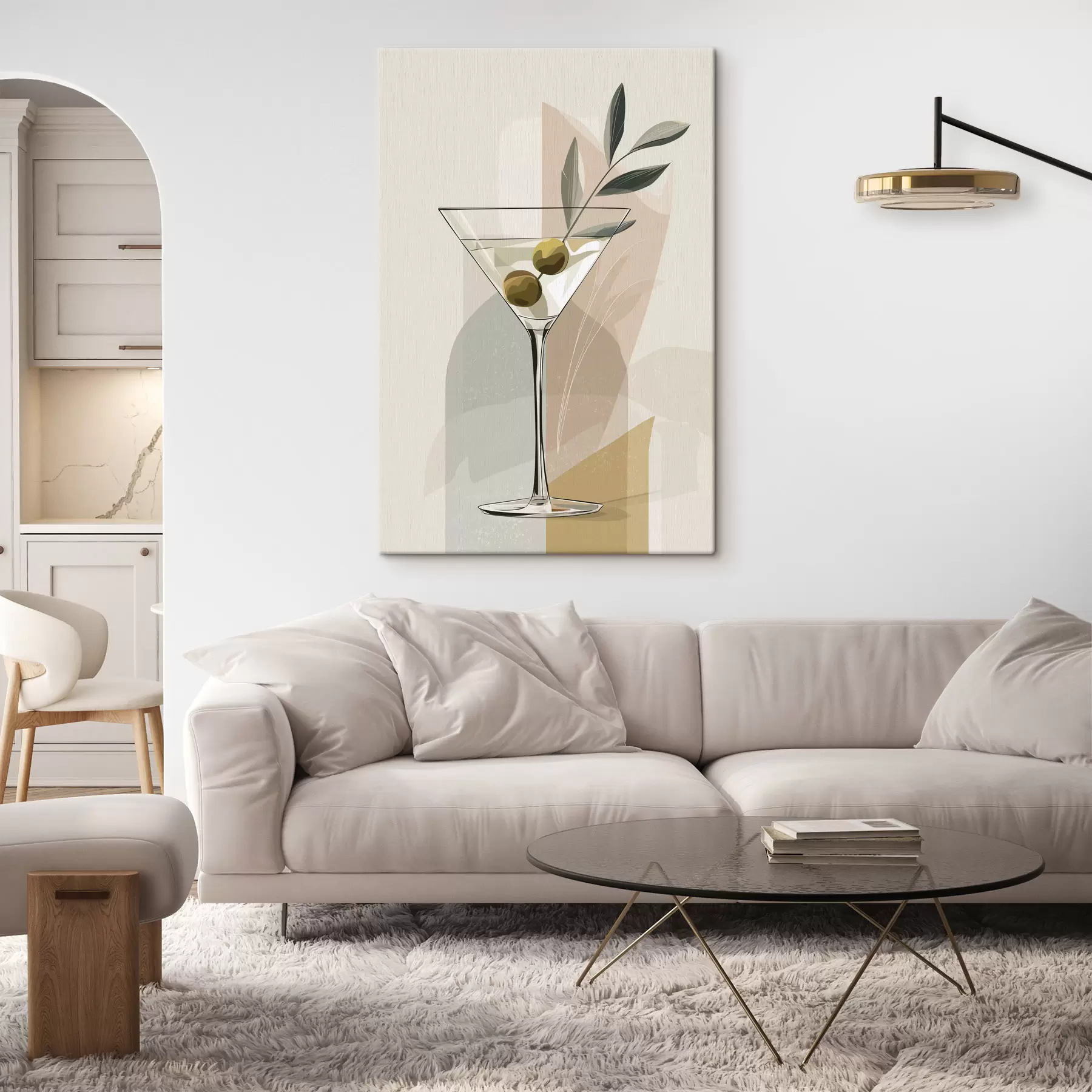 wall murals Minimal Vase with Branch s48437