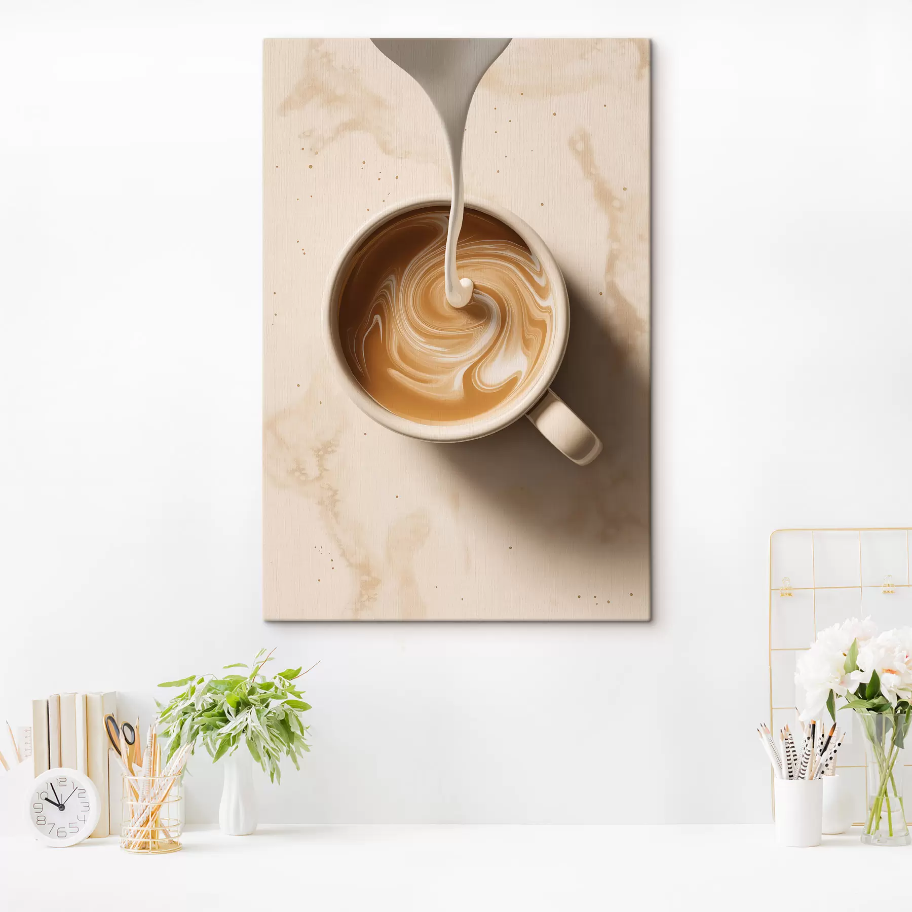 wall murals Coffee with Foam s48439