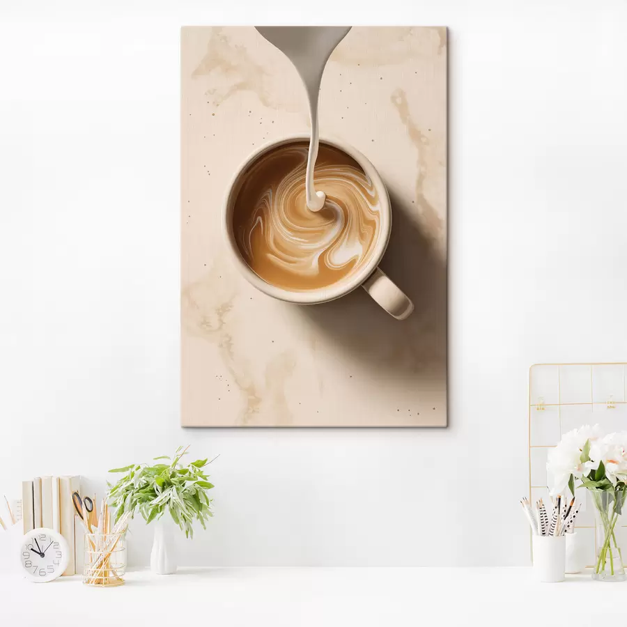 wall murals Coffee with Foam s48439