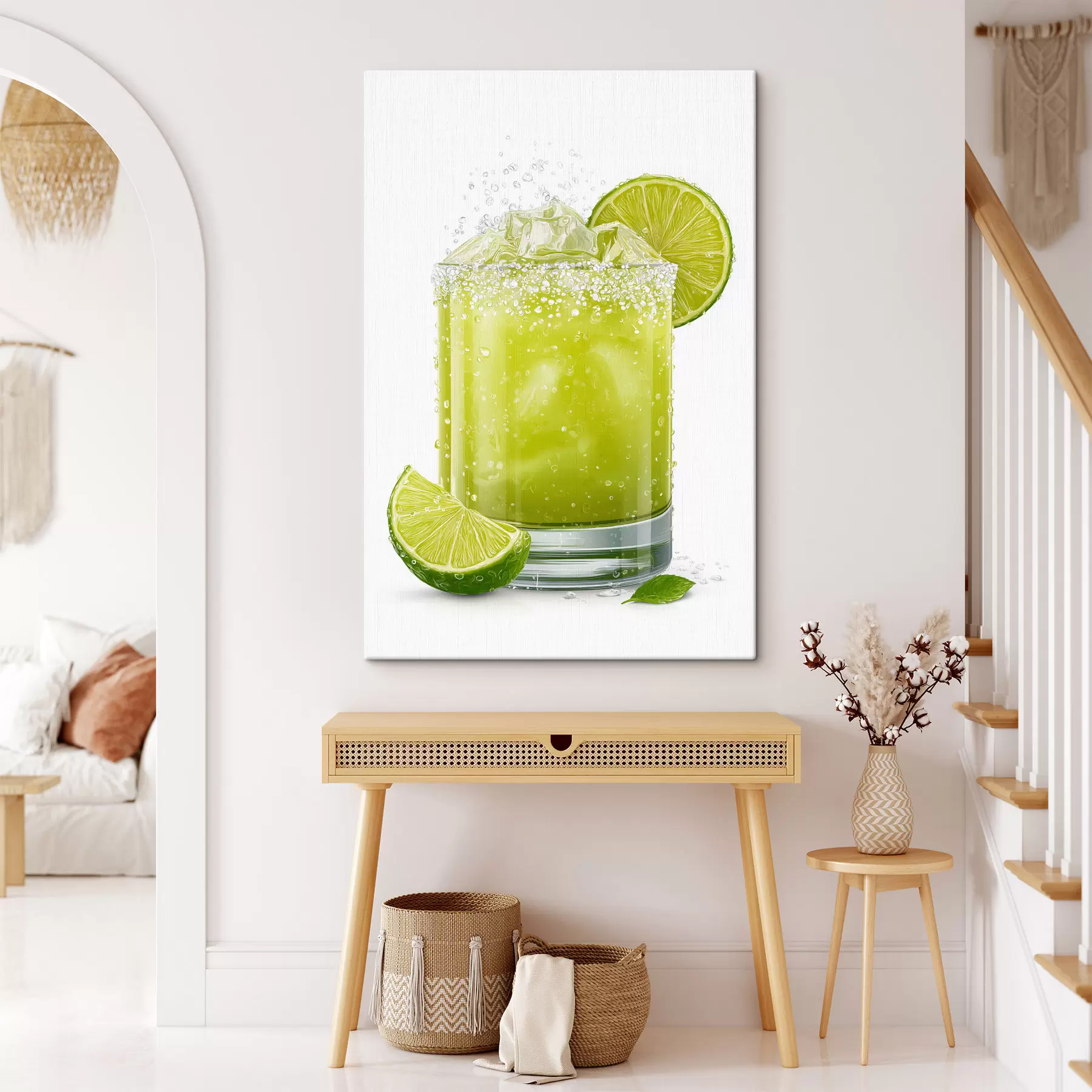 wall murals Lime Drink in Glass s48446