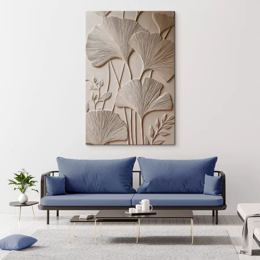 murales Panel con motivos florales en relieve s48447