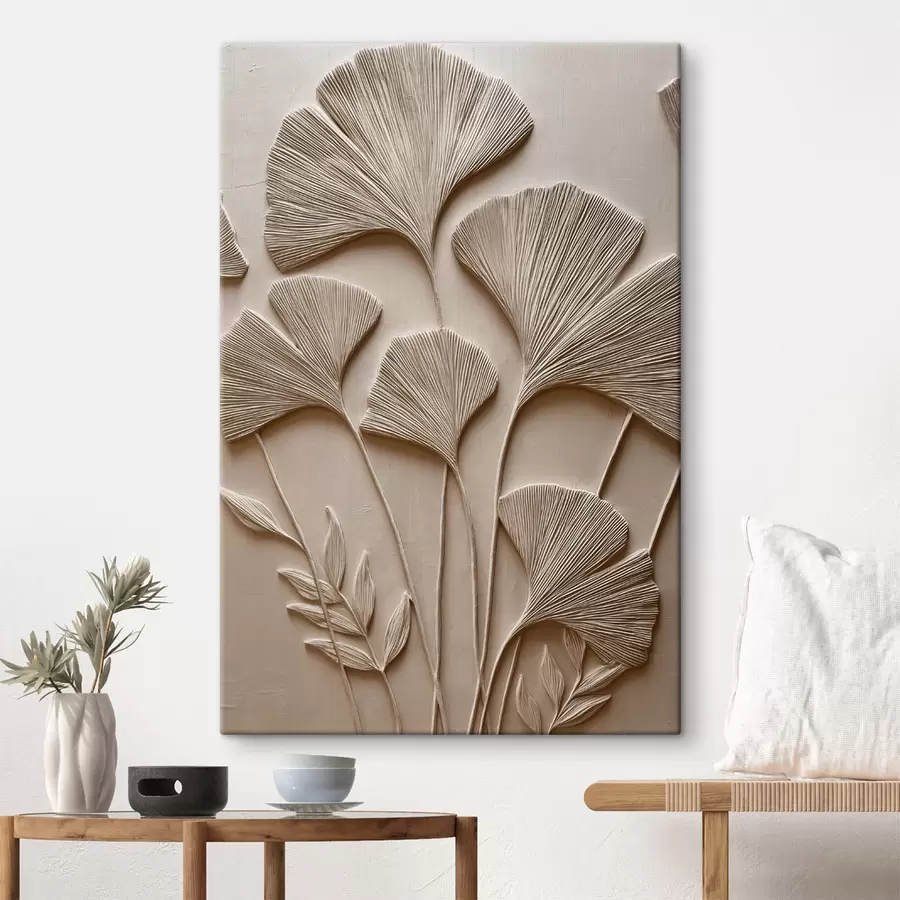 wall murals Decorative Leaf Relief s48448