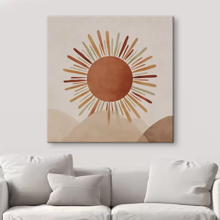 wall murals Sun with Rays Illustration s48455