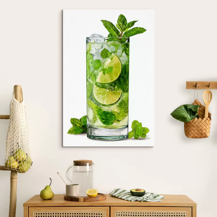 wall murals Mint Drink with Ice s48462