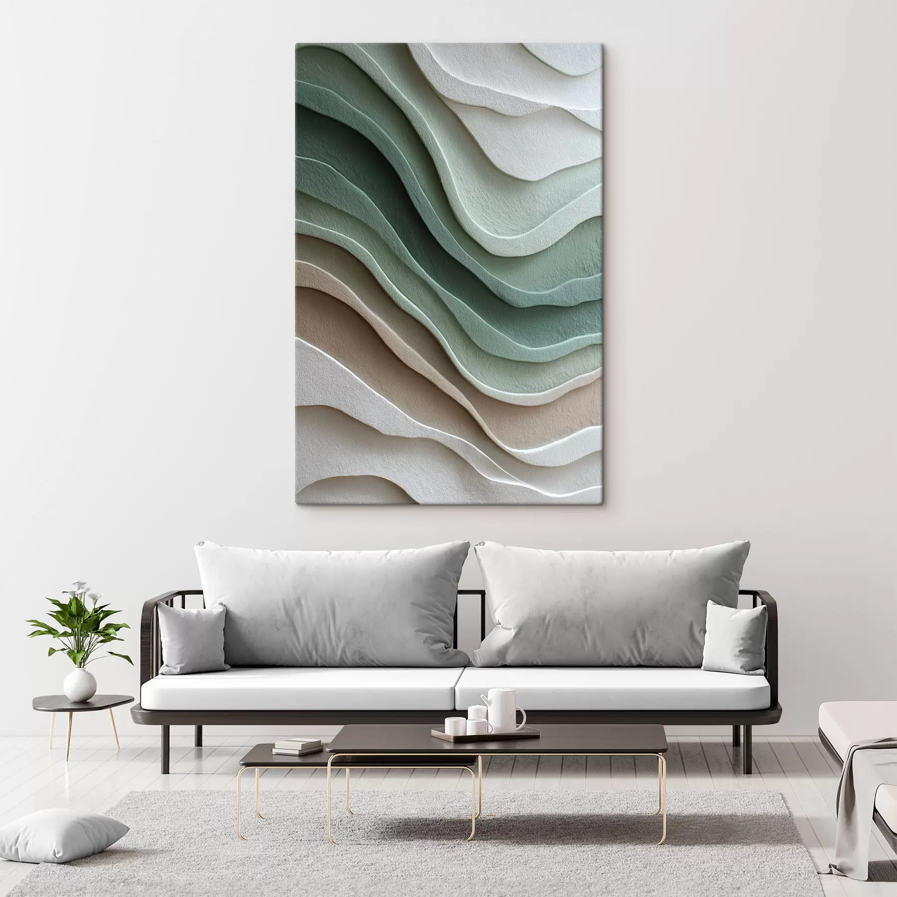 murales Ondas abstractas en capas s48474
