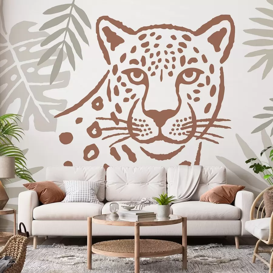 Wall Mural Photo Wallpaper Leopard among the foliage w05396v1
