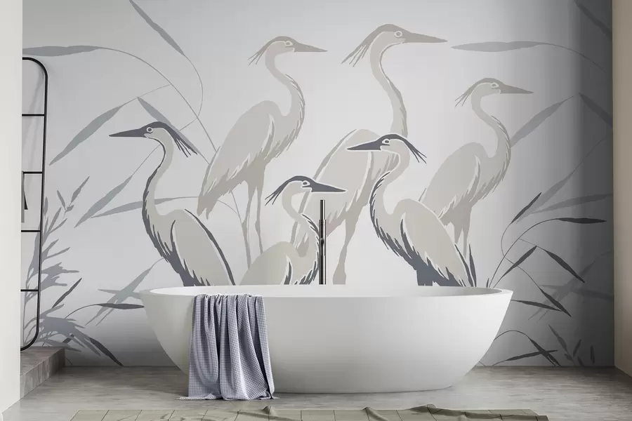 Wall Mural Photo Wallpaper Herons w05397