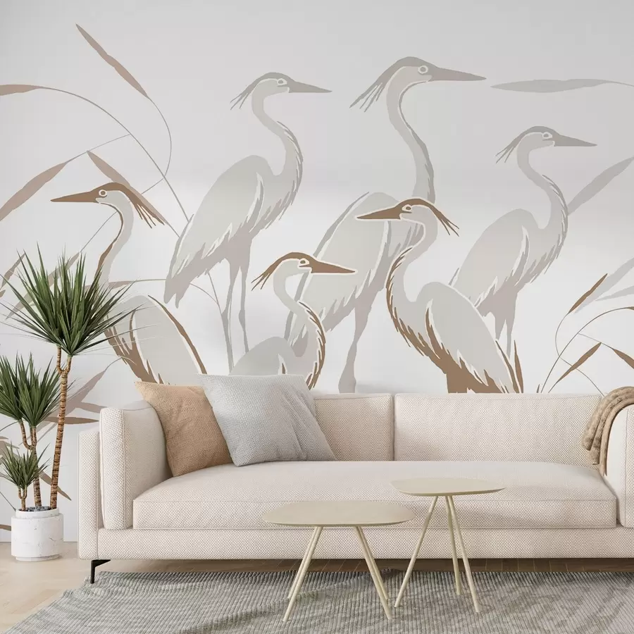 Wall Mural Photo Wallpaper Herons w05397v1