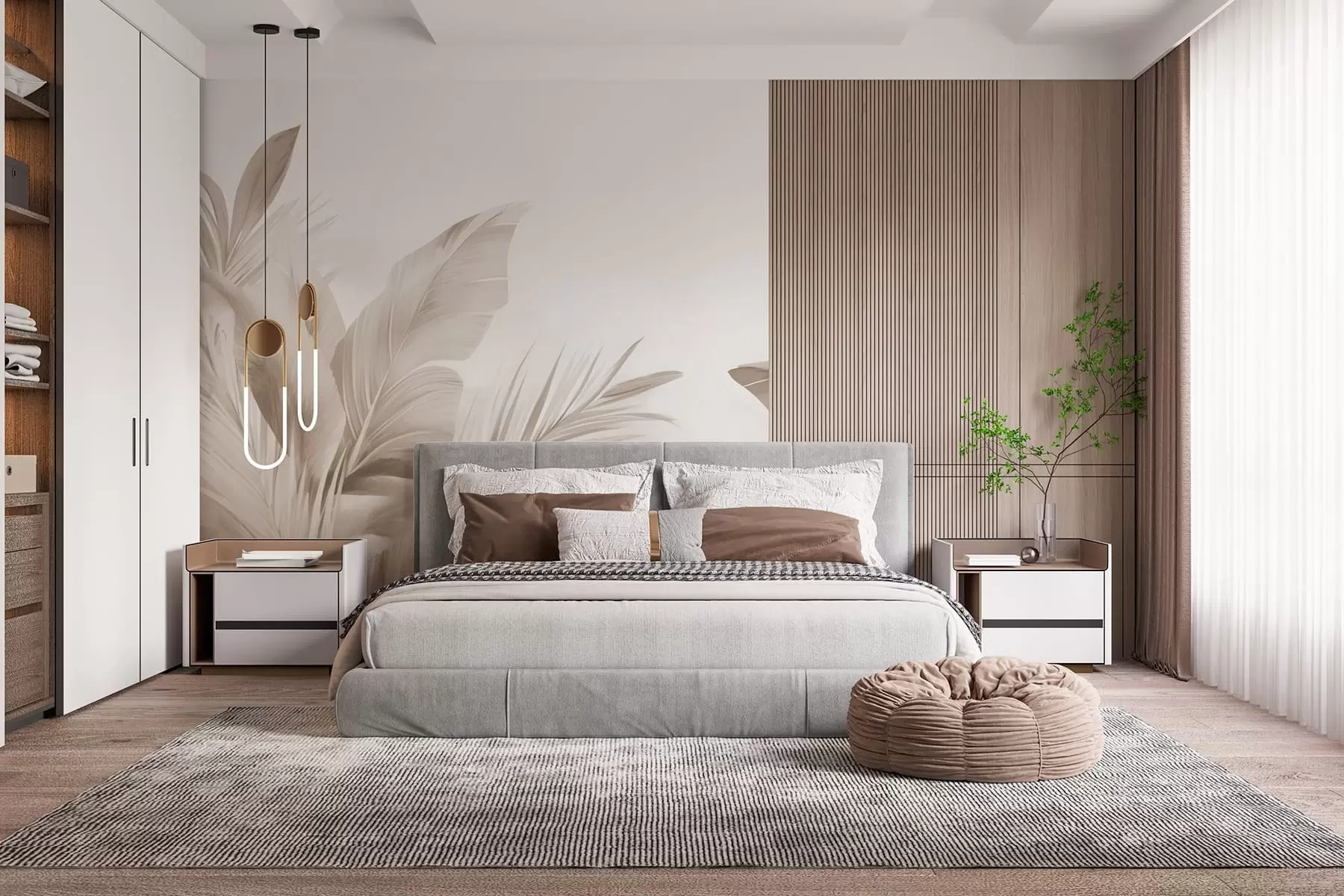 Wall Mural Photo Wallpaper Banana leaves, long leaves w05377