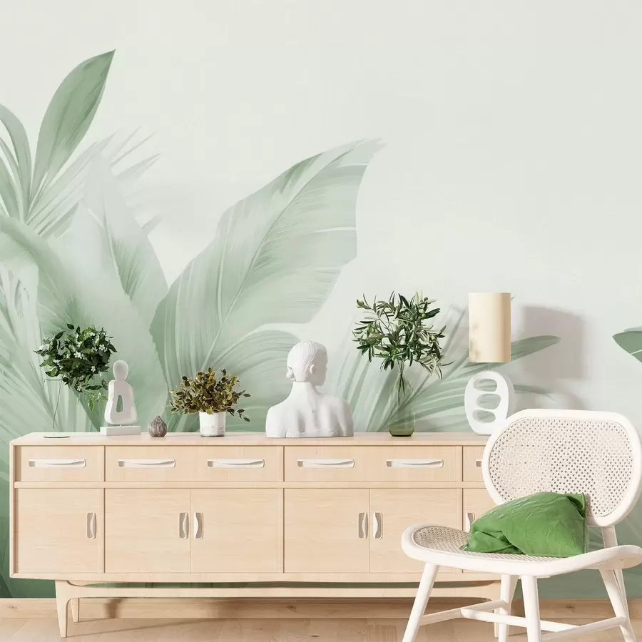 Wall Mural Photo Wallpaper Banana leaves, long leaves w05377v3