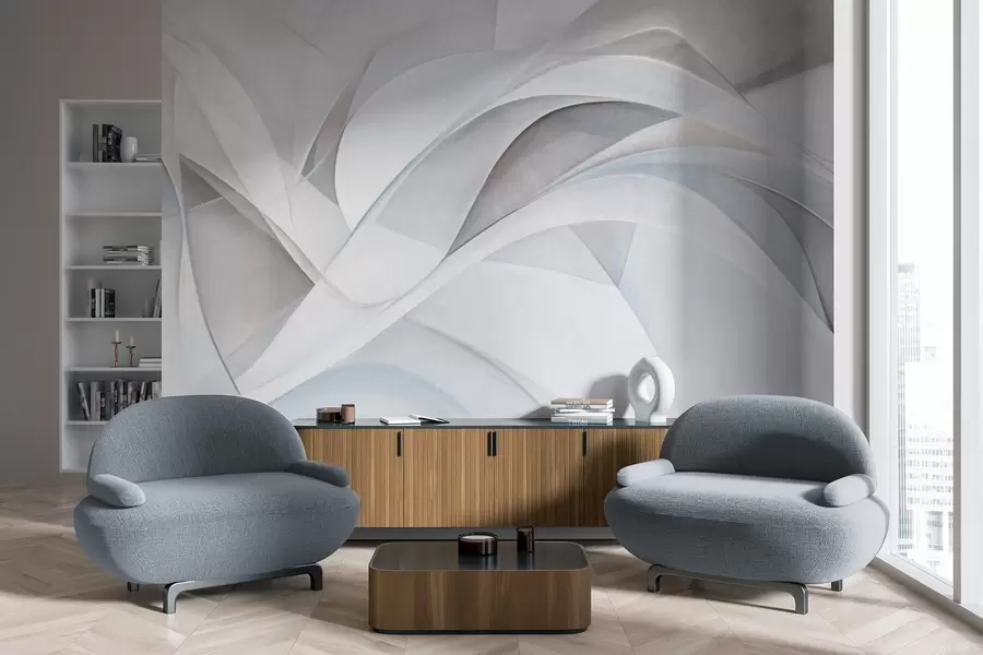 murales Formas abstractas y fluidas, arte moderno con textura w09766v1