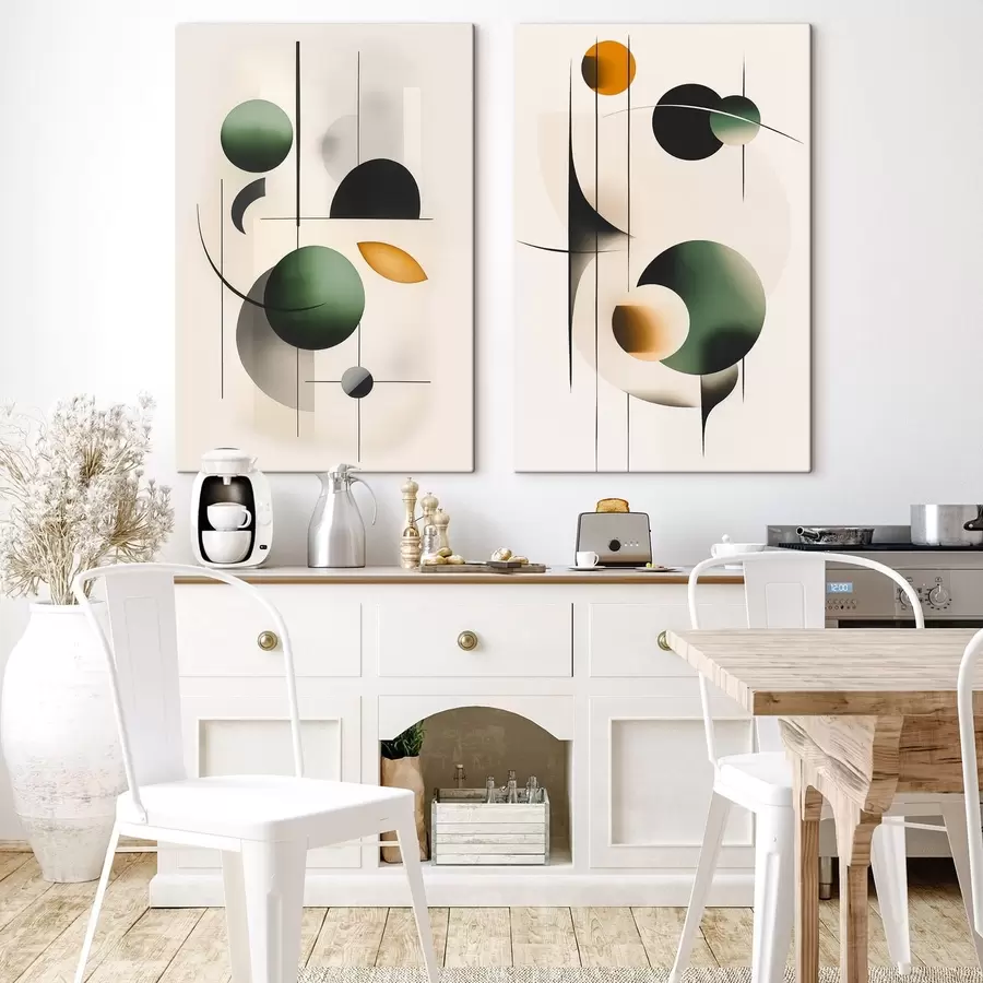 wall murals Abstraction with circles m30151