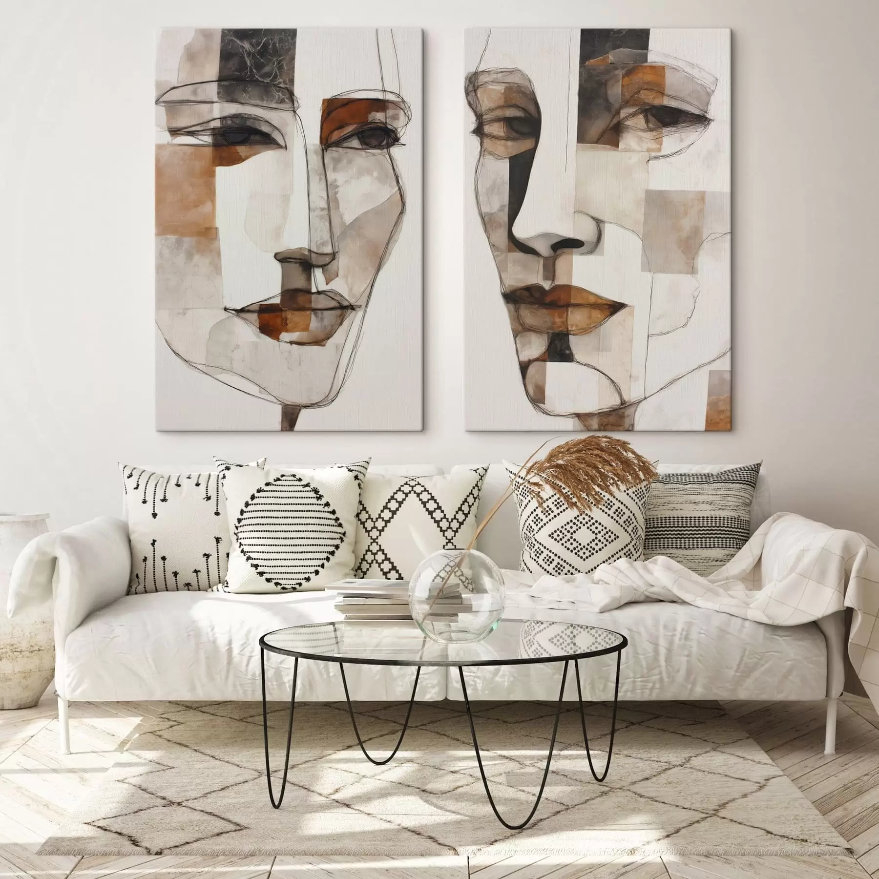 wall murals Abstract faces m30155