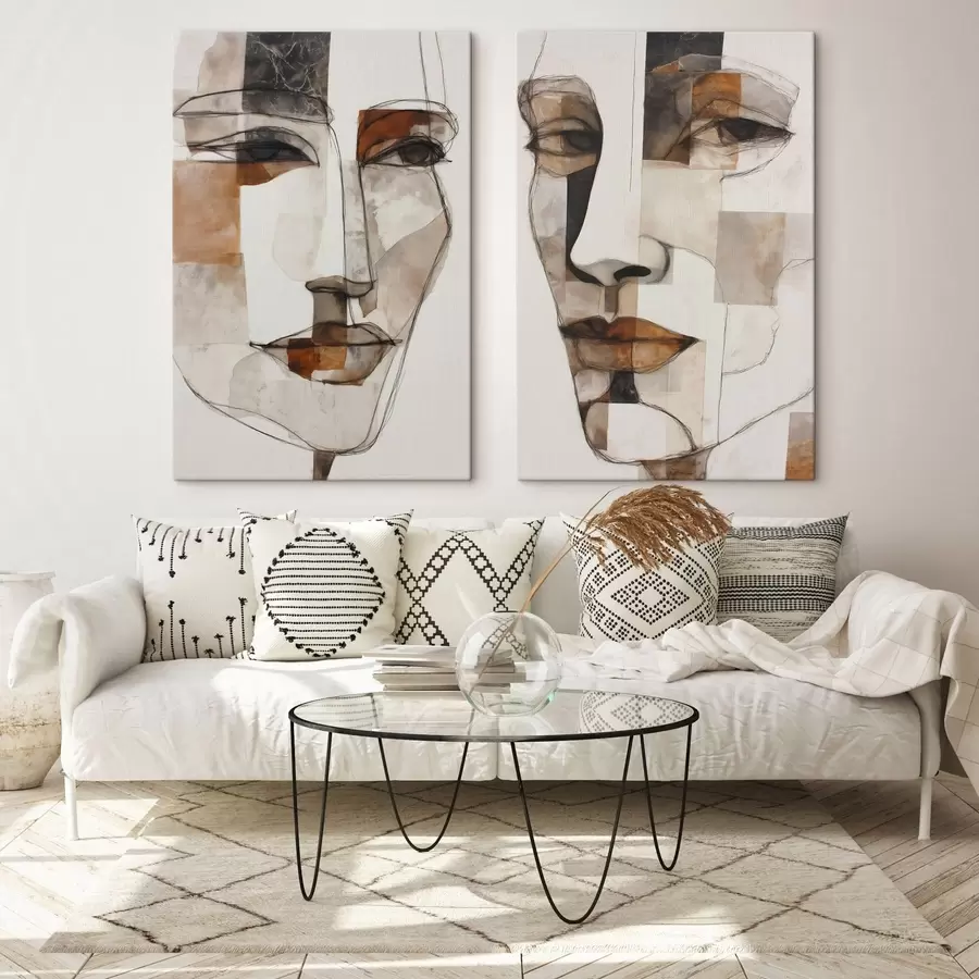 murales Caras abstractas m30155