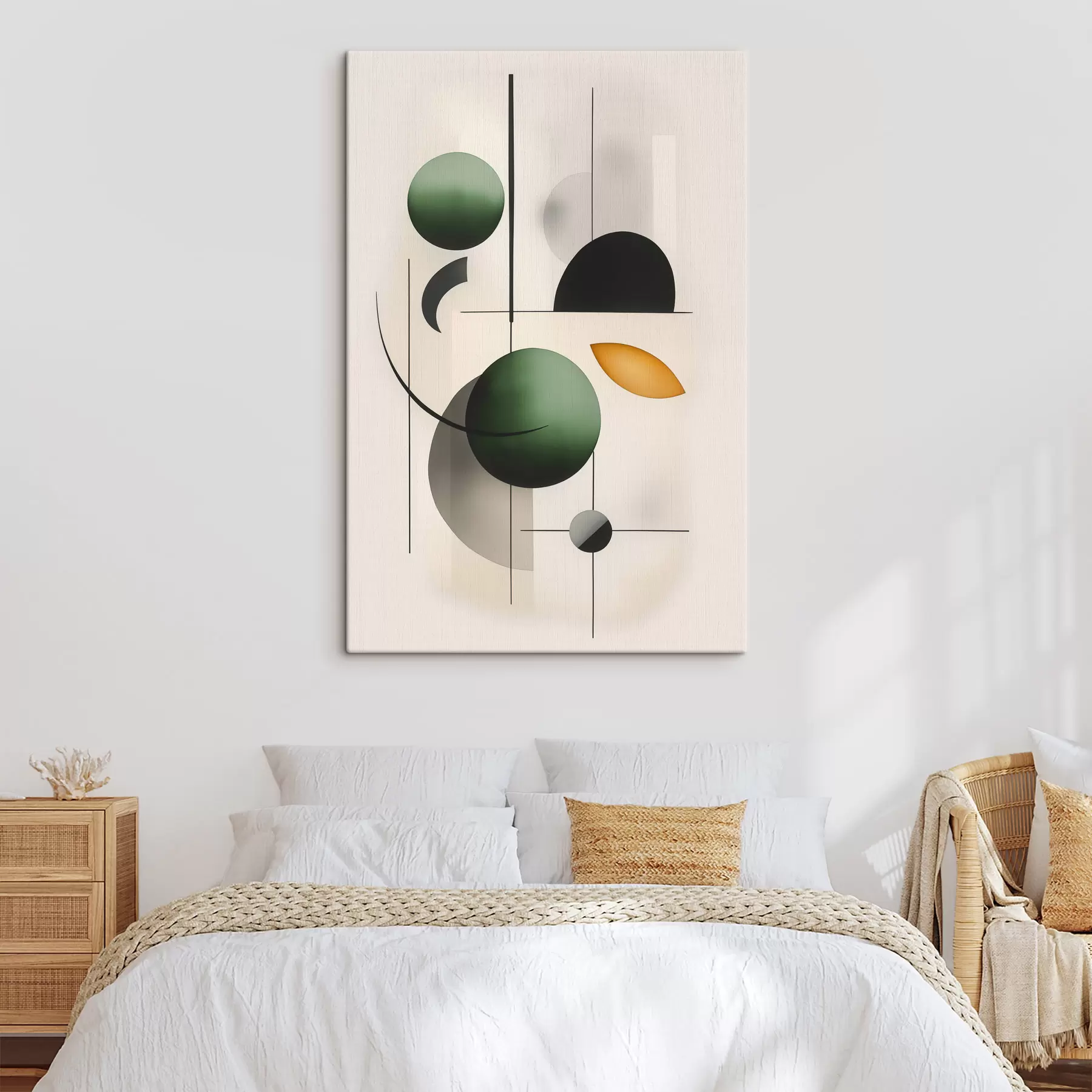 wall murals Abstraction with circles s48284