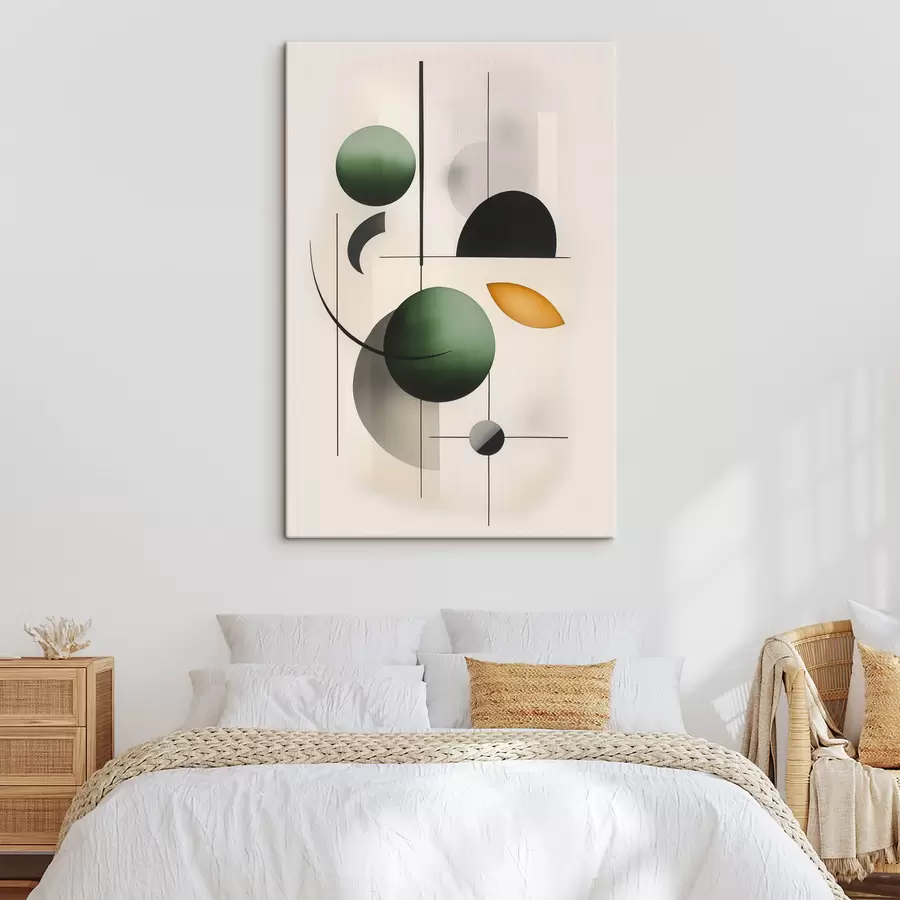 wall murals Abstraction with circles s48284