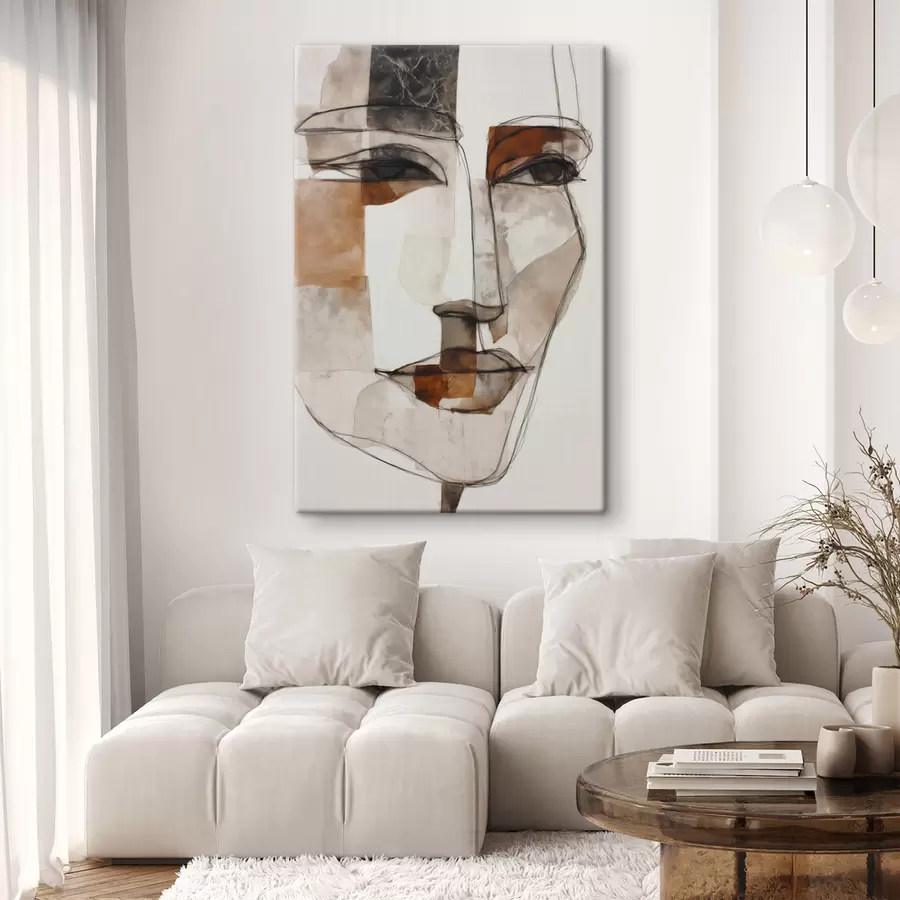 wall murals Abstract face s48514