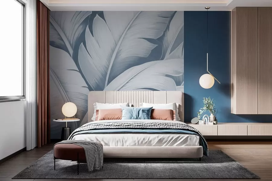 Wall Mural Photo Wallpaper Large banana leaves w04991v2