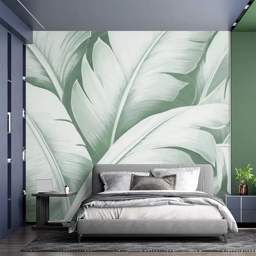 Wall Mural Photo Wallpaper Large banana leaves w04991v3