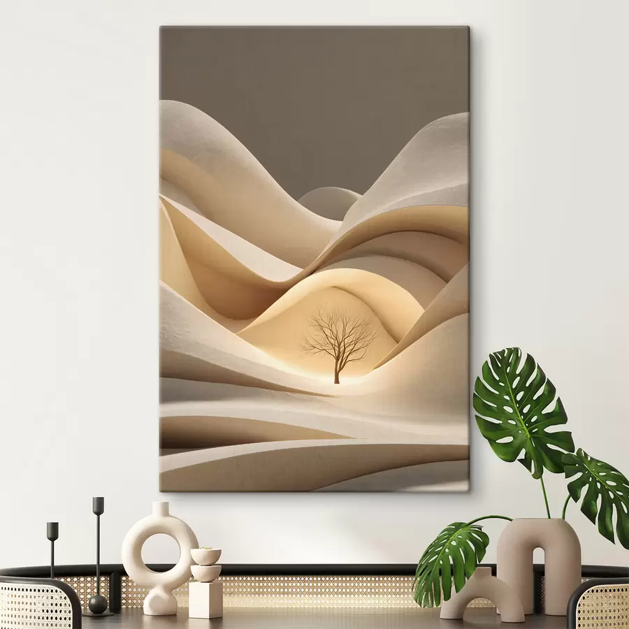 wall murals a surreal landscape with a tree s48529