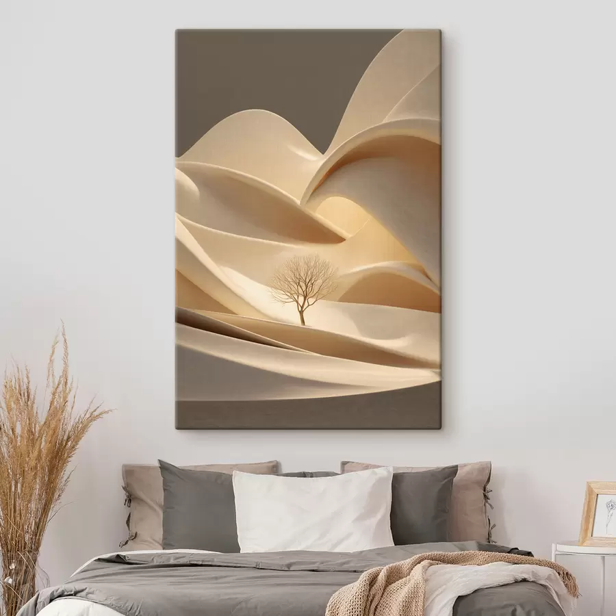 wall murals a surreal landscape with a tree s48530