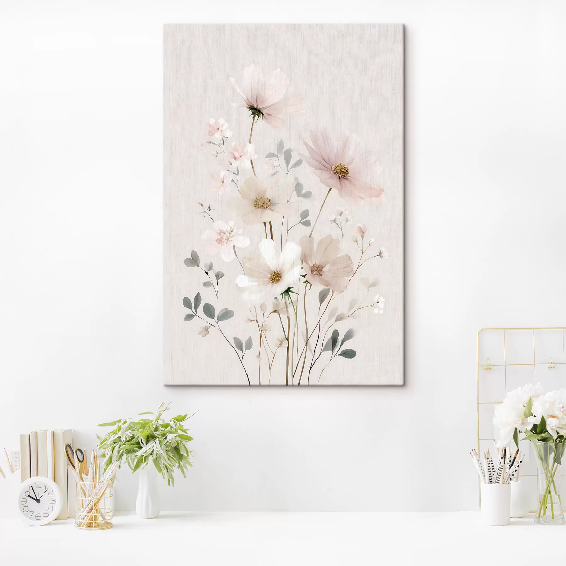 murales delicadas flores silvestres s48534