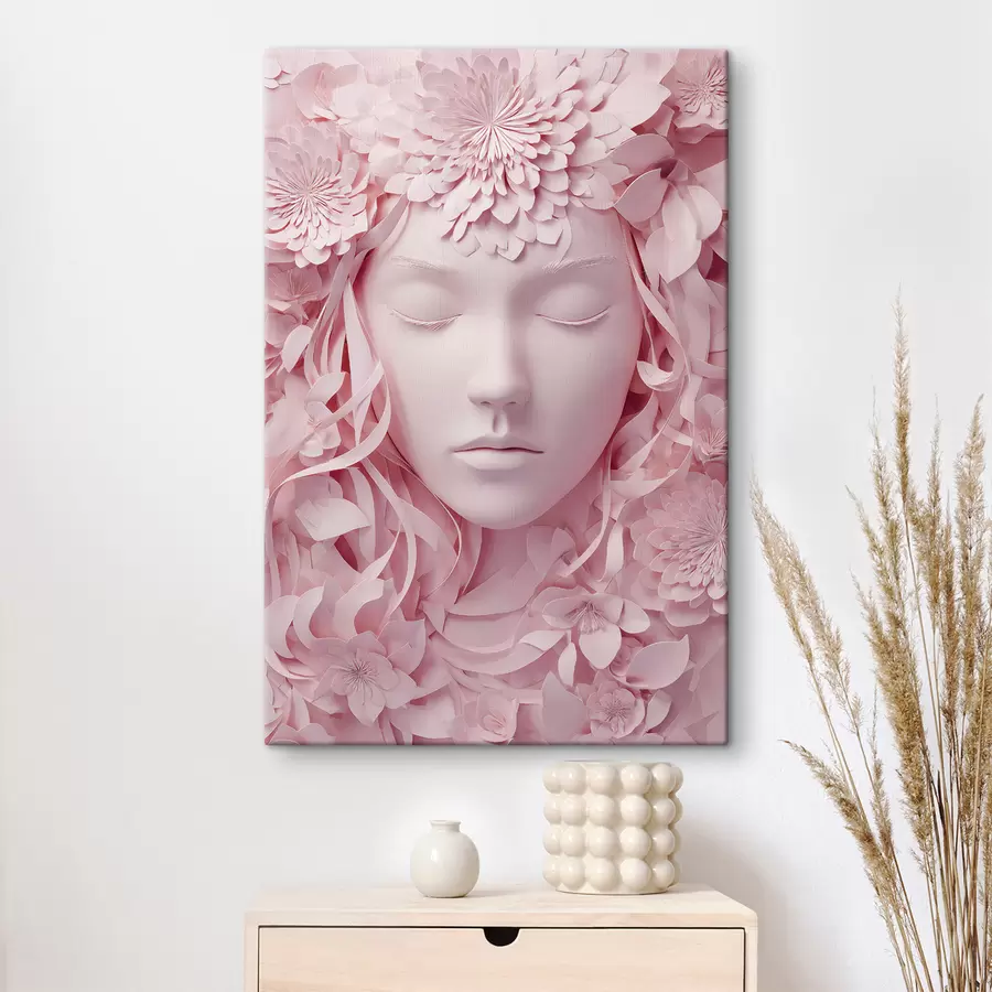 murales una chica de fantasía en una ilustración de estilo caricaturesco s48549