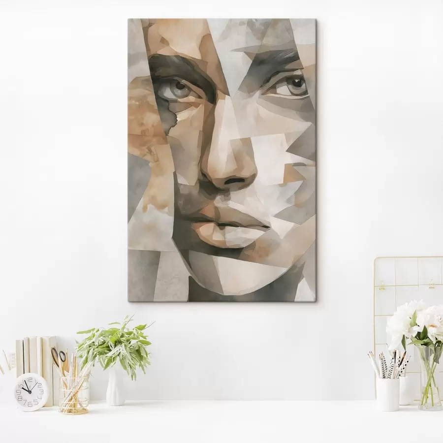 wall murals Abstract face s48562