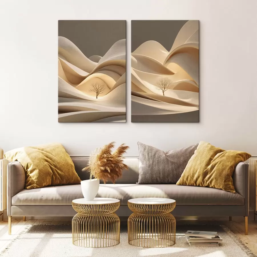 wall murals a surreal landscape with a tree m30261