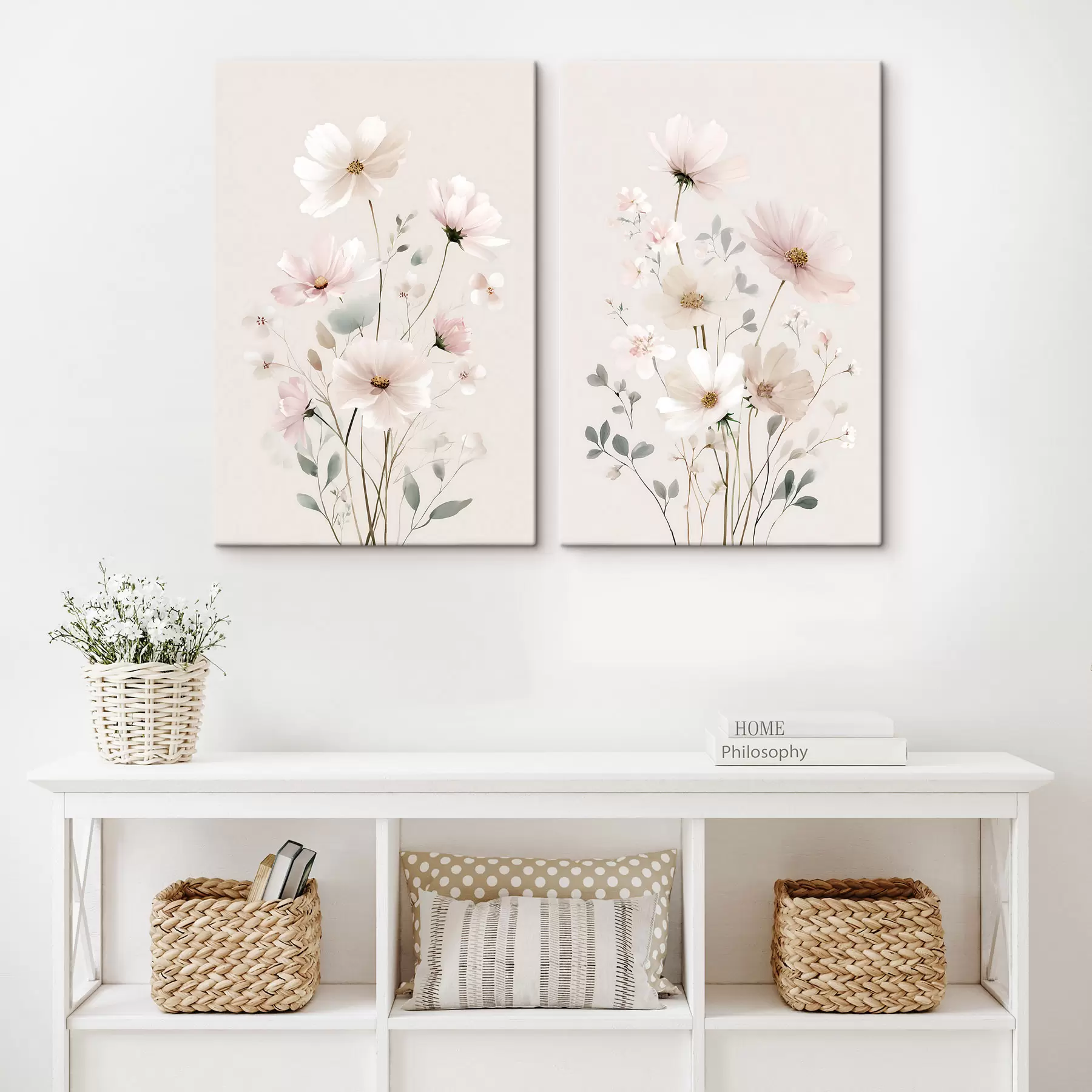 murales delicadas flores silvestres m30263