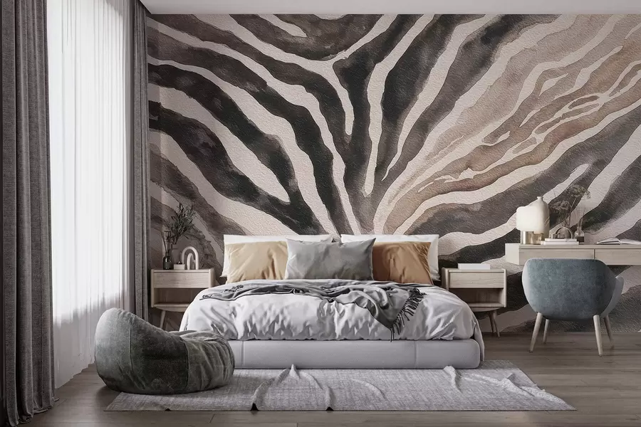Wall Mural Photo Wallpaper Soft abstraction with natural textures in neutral tones w09801