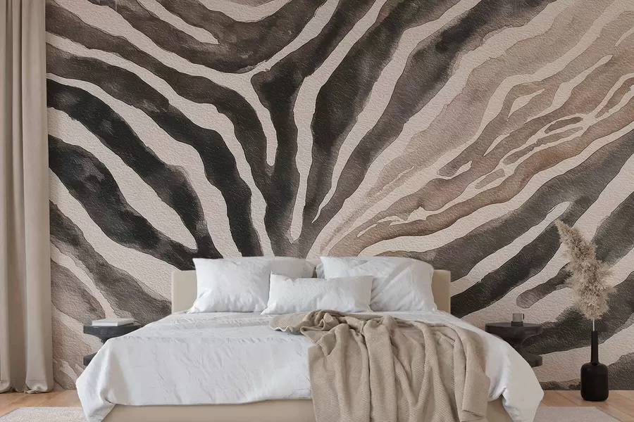 murales Abstracción suave con texturas naturales en tonos neutros w09801