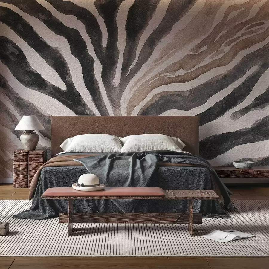 Wall Mural Photo Wallpaper Soft abstraction with natural textures in neutral tones w09801