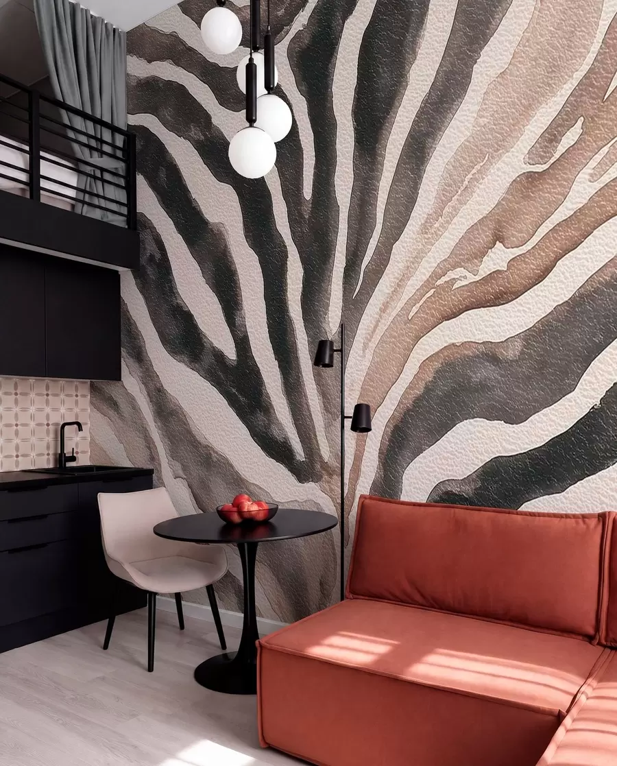 Wall Mural Photo Wallpaper Soft abstraction with natural textures in neutral tones w09801