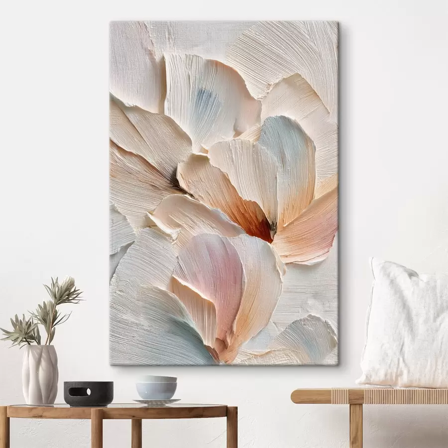 wall murals Stylized composition with thick brushstroke effect on a light background s48200