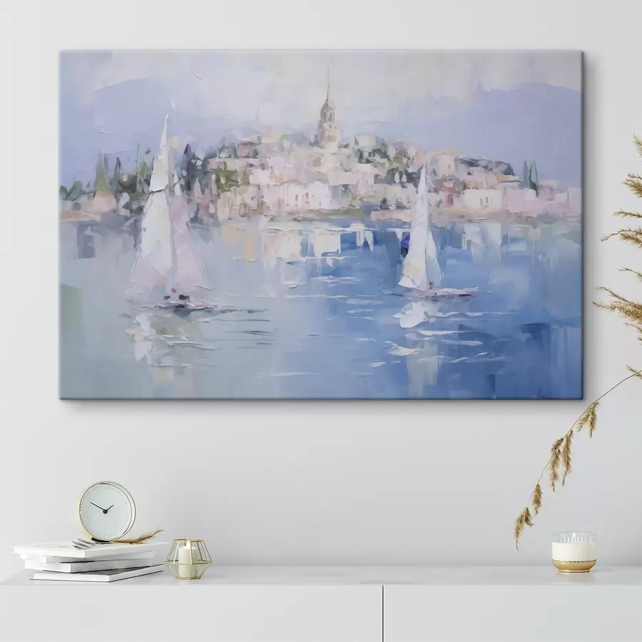 murales Paisaje costero junto al mar s48594