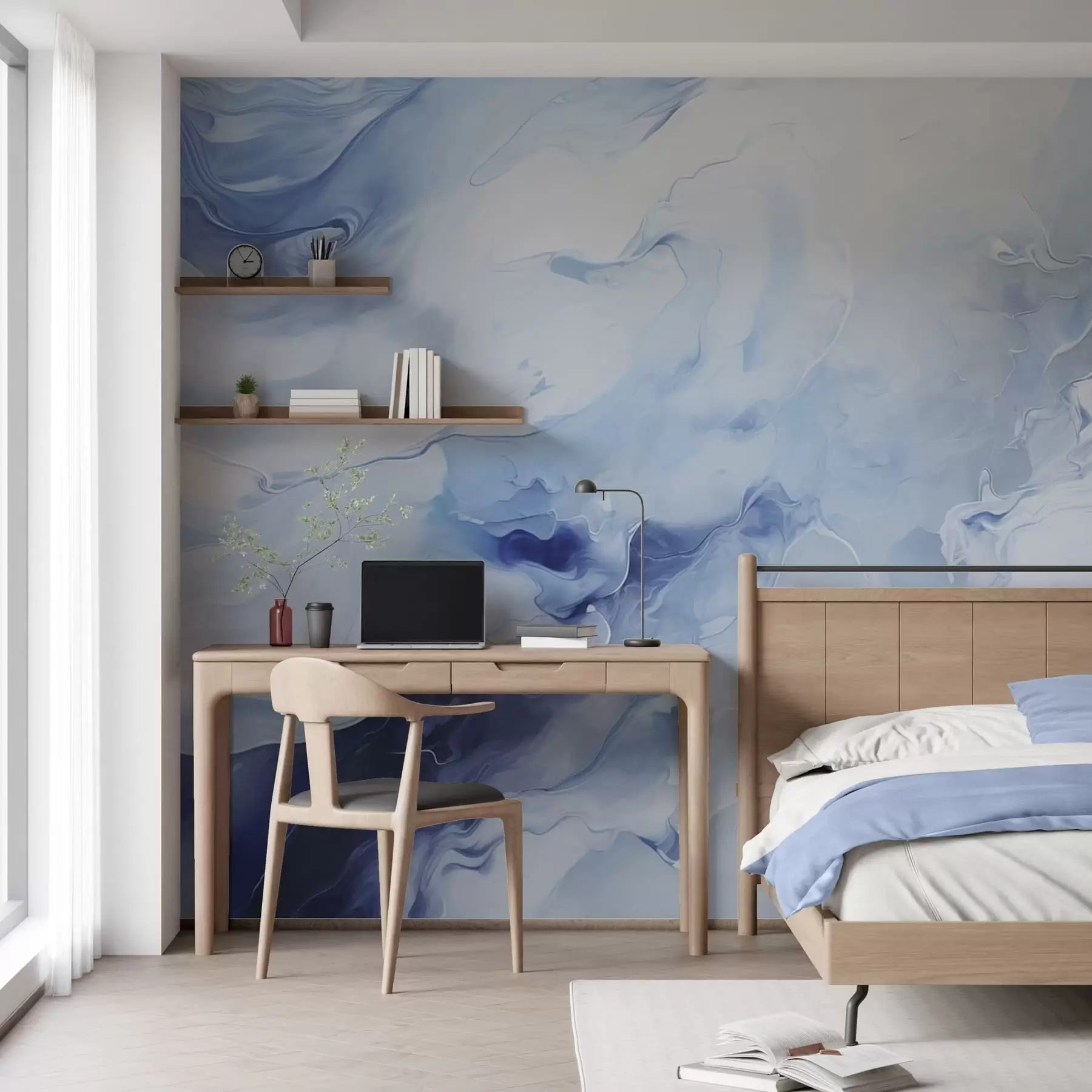 peintures murales Veines de marbre raffinées w05441