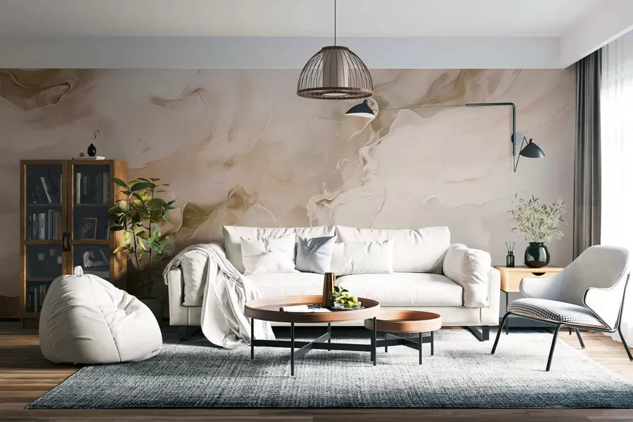 Wall Mural Photo Wallpaper Refined marble veining w05441v1