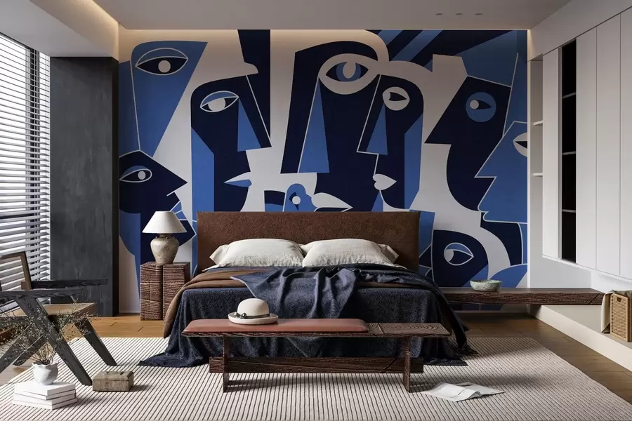 peintures murales Visages de style africain w05446v1