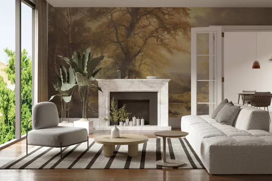 Wall Mural Photo Wallpaper Vintage forest w05447