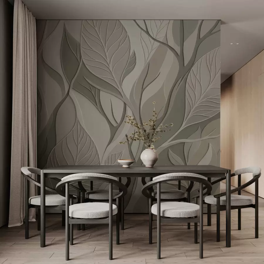 Wall Mural Photo Wallpaper Intersecting leaves w05448